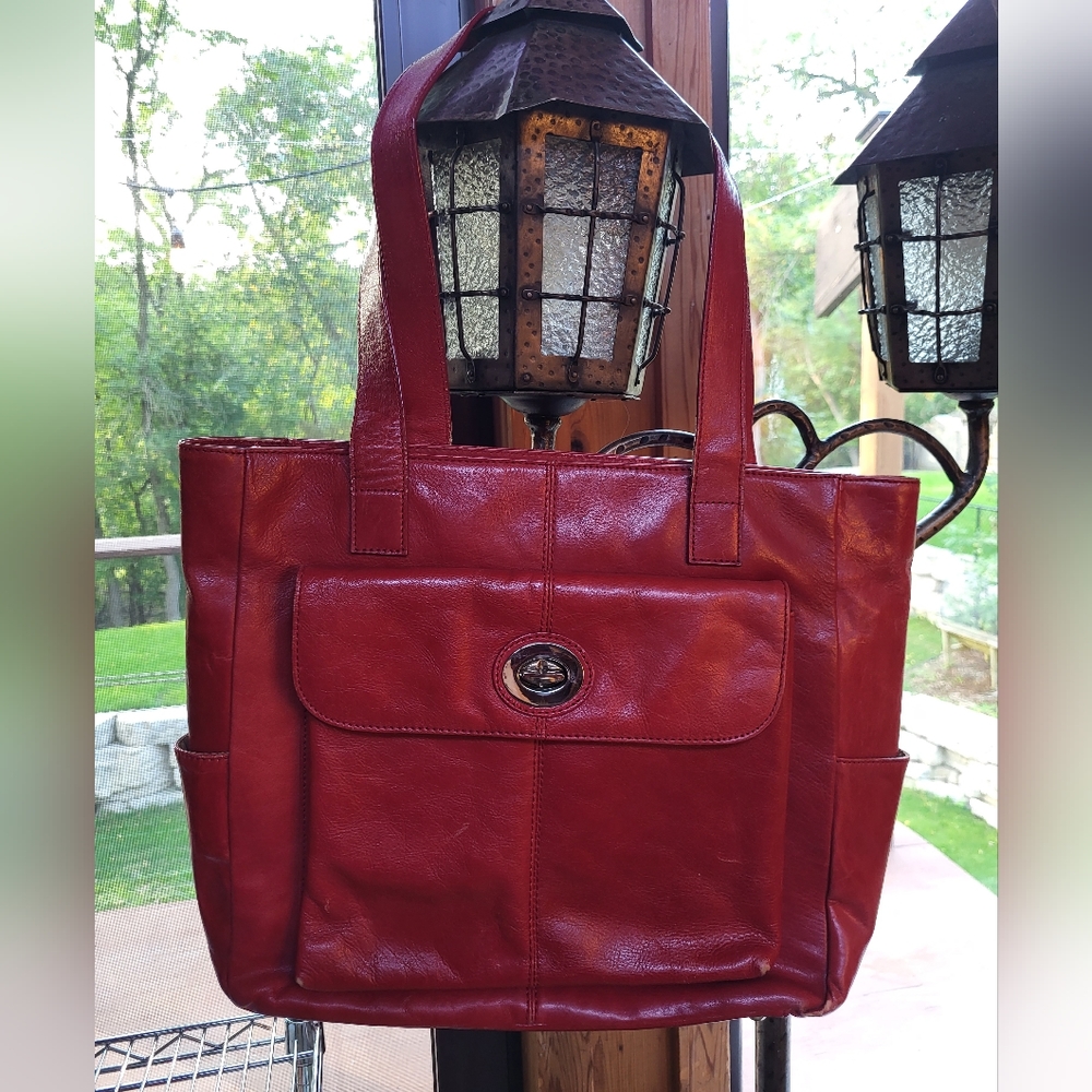 Vintage Danier leather tote/laptop bag